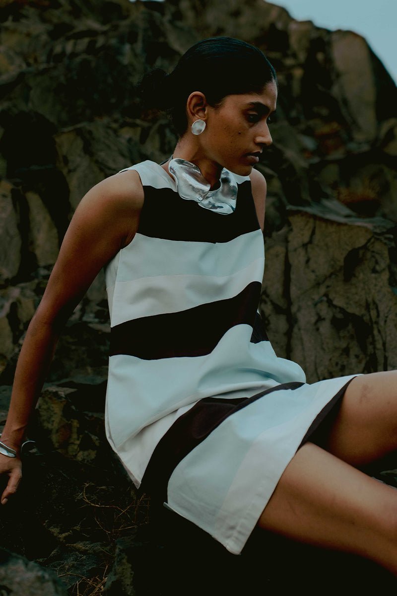 Applique Shift Dress - Three Clothing