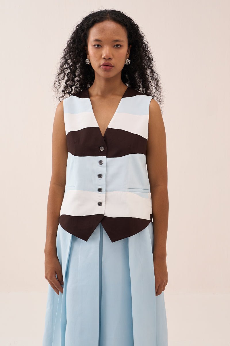 Applique Vest Co - Ord (Set Of 2) - Three Clothing