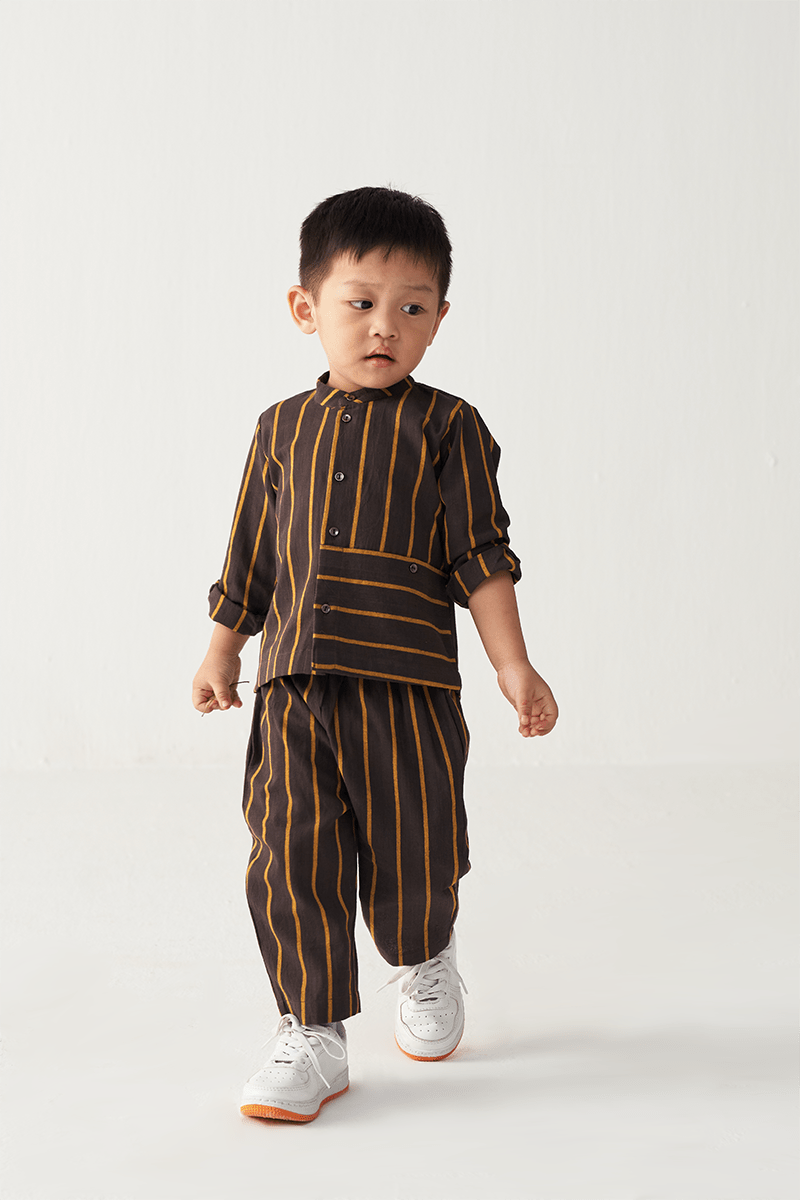 Band Collar Shirt Co - Ord - Three Clothing