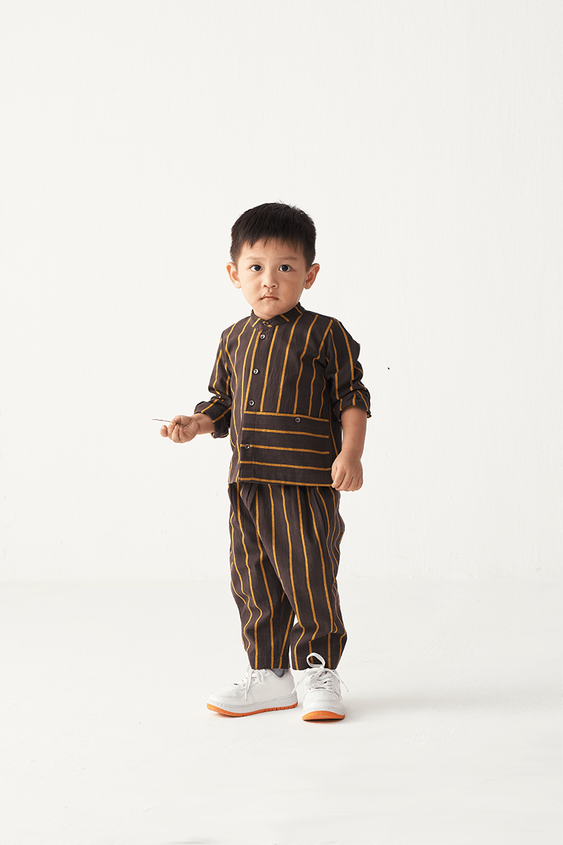 Band Collar Shirt Co - Ord - Three Clothing