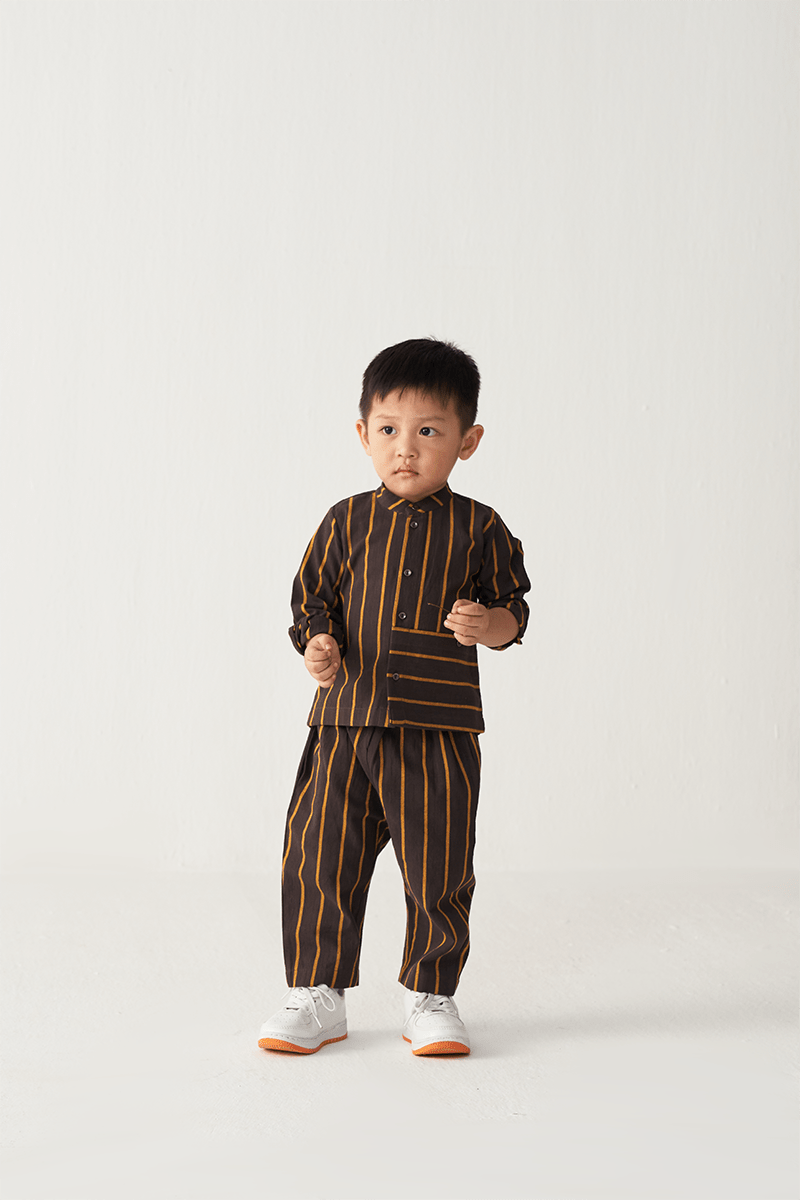 Band Collar Shirt Co - Ord - Three Clothing