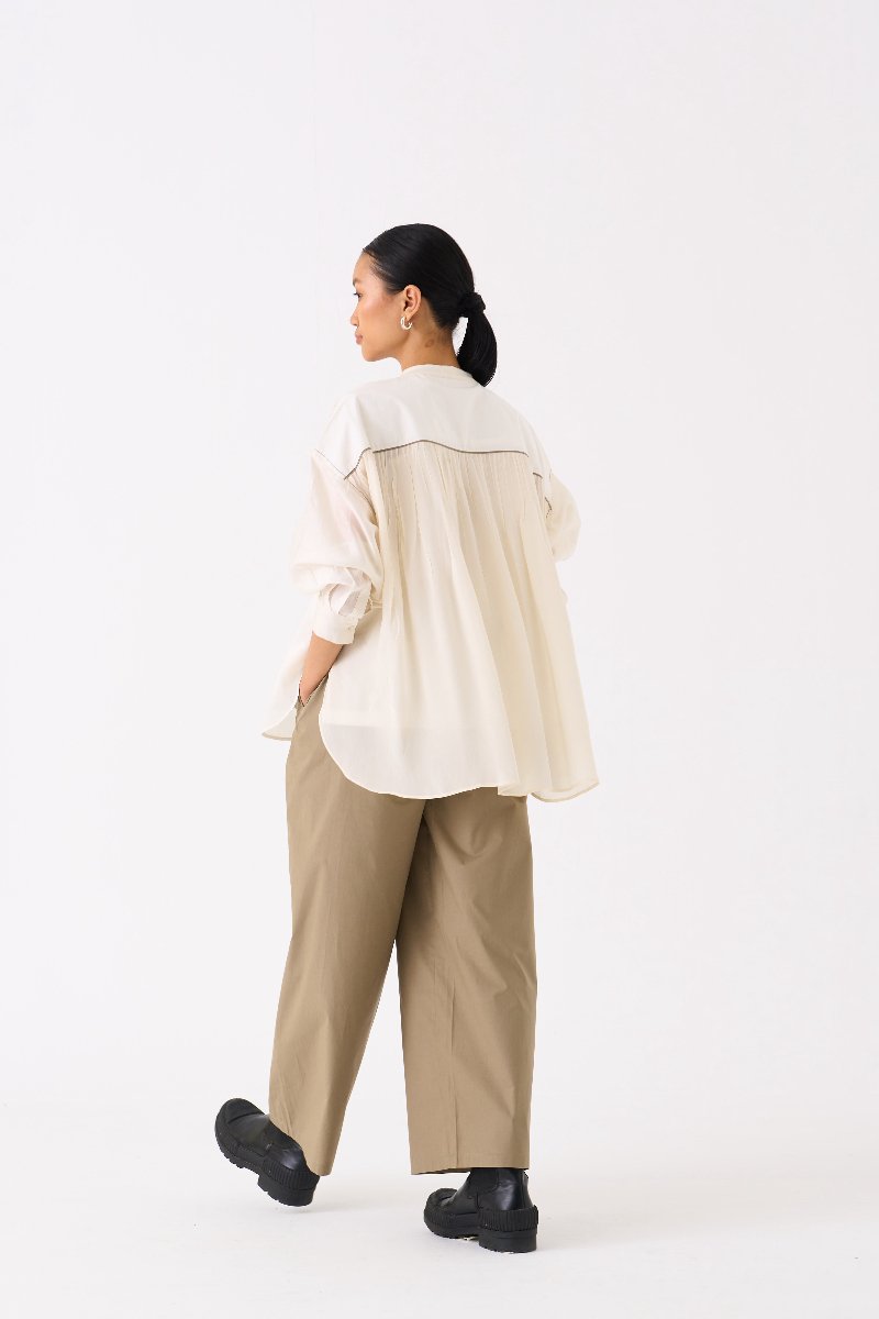 Bat Sleeve Top Ivory - Three