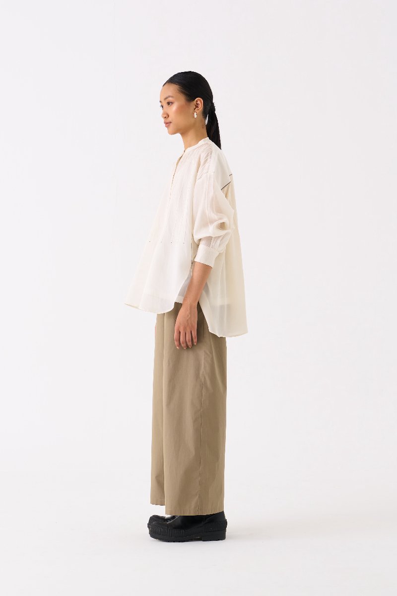 Bat Sleeve Top Ivory - Three