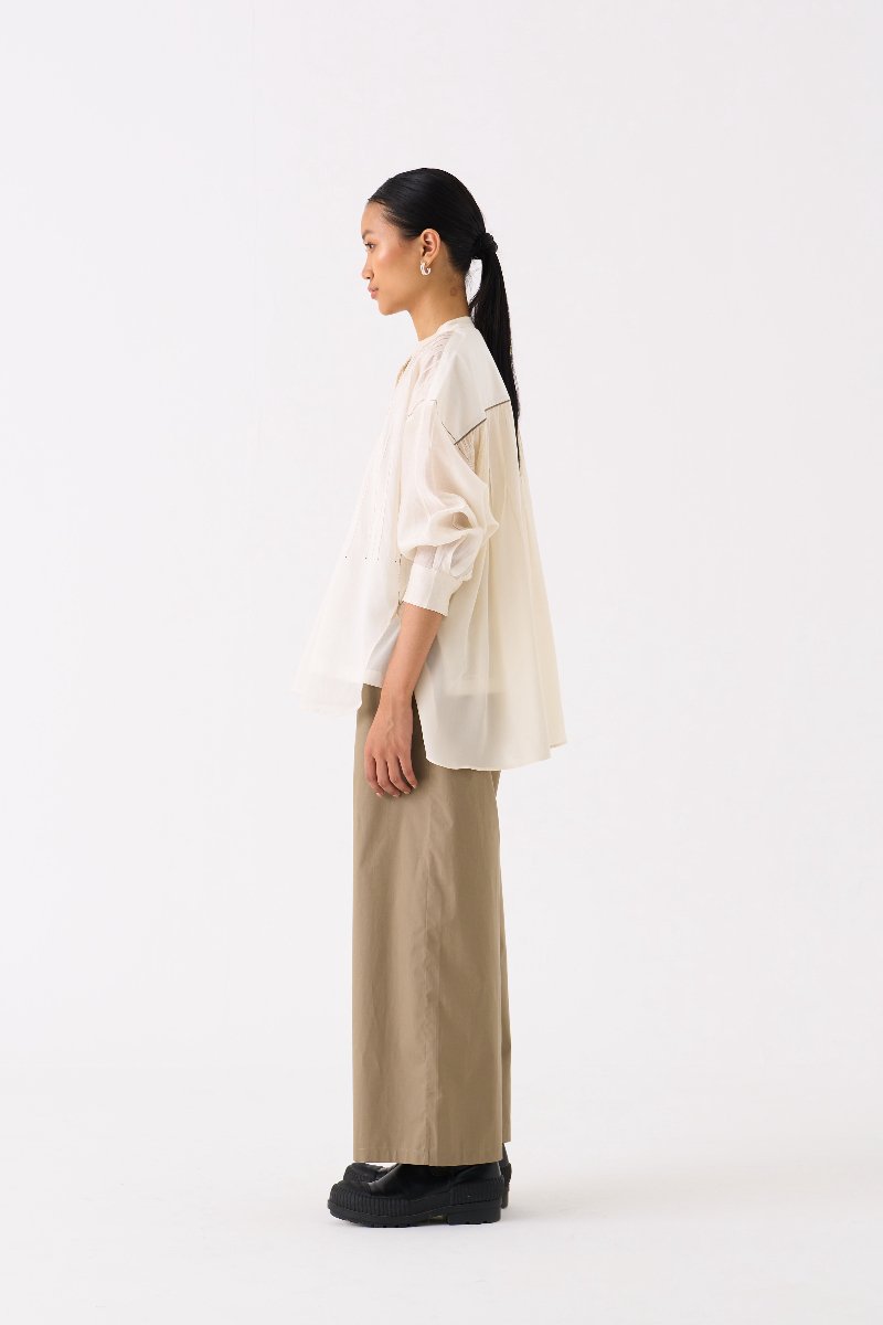 Bat Sleeve Top Ivory - Three