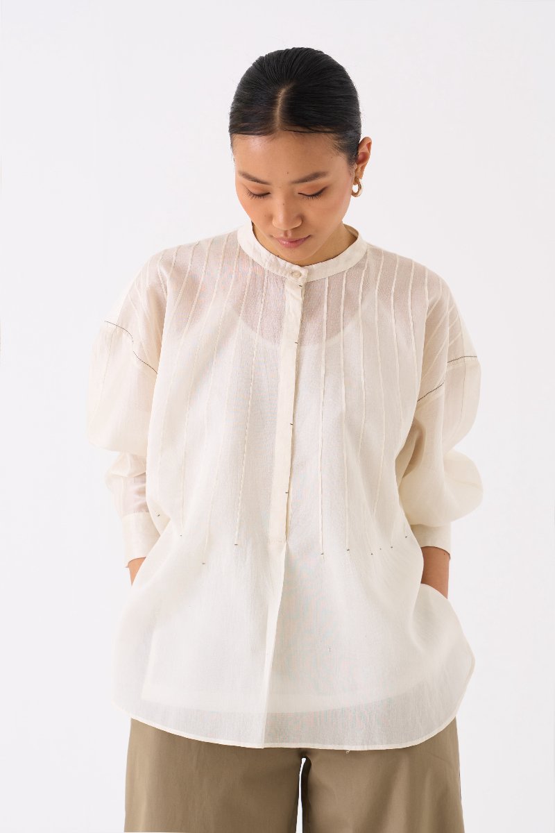 Bat Sleeve Top Ivory - Three