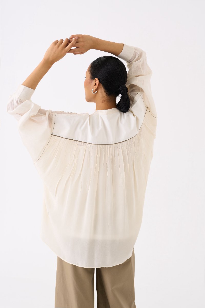 Bat Sleeve Top Ivory - Three