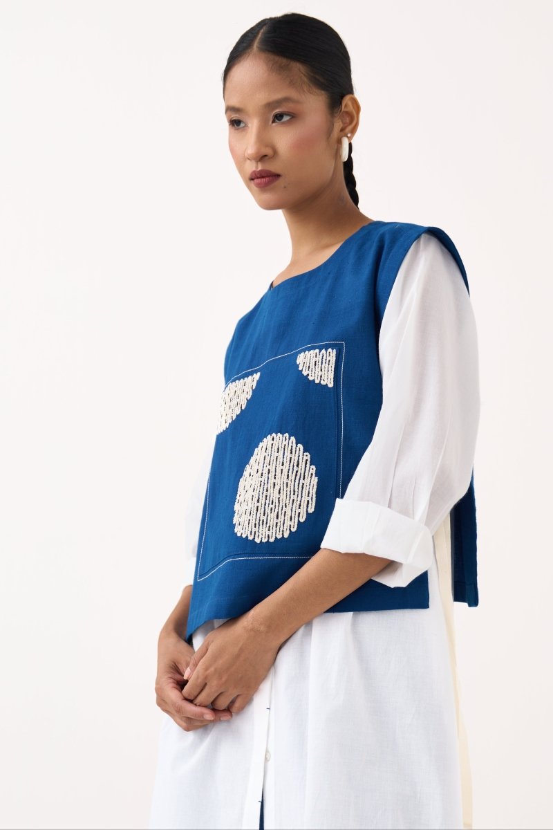 Beaded Emb. Overlay Co - ord (set of 2) - Three Clothing