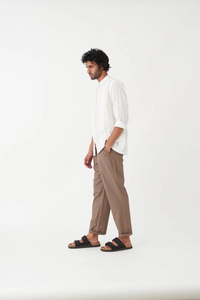 Cedar EMB. Shirt - White - Three