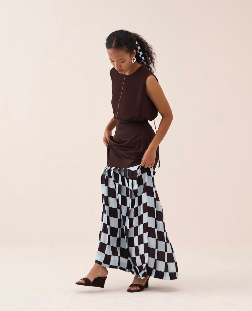 Checkered Skirt - Three Clothing