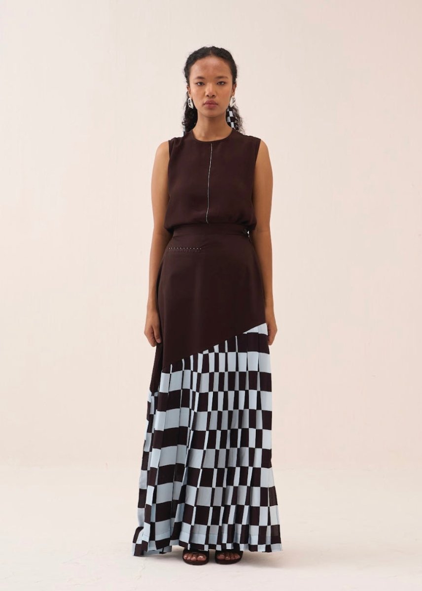 Checkered Skirt - Three Clothing