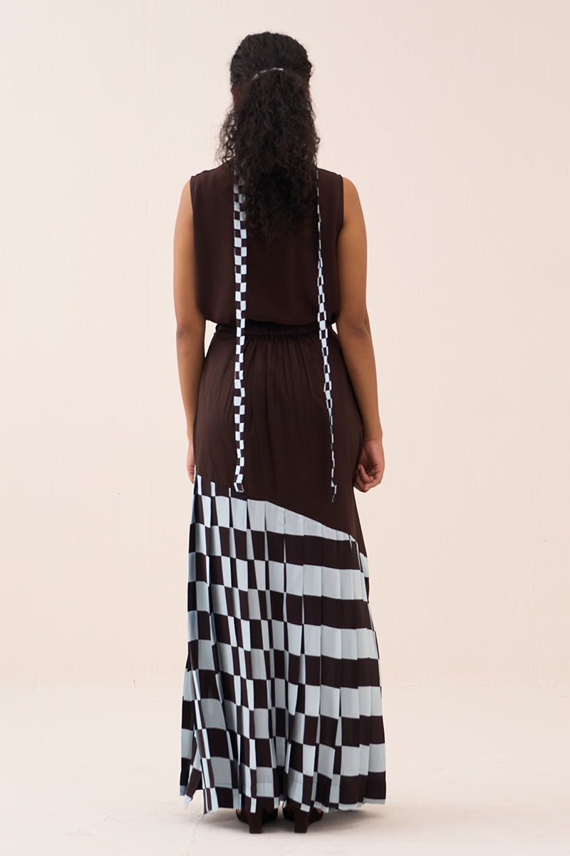 Checkered Skirt Co - Ord (Set Of 2) - Three Clothing