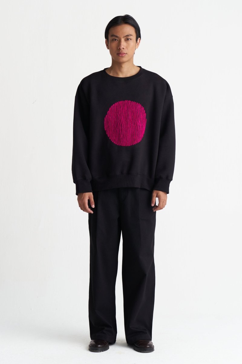 Circle Emb. Jumper - Three Clothing
