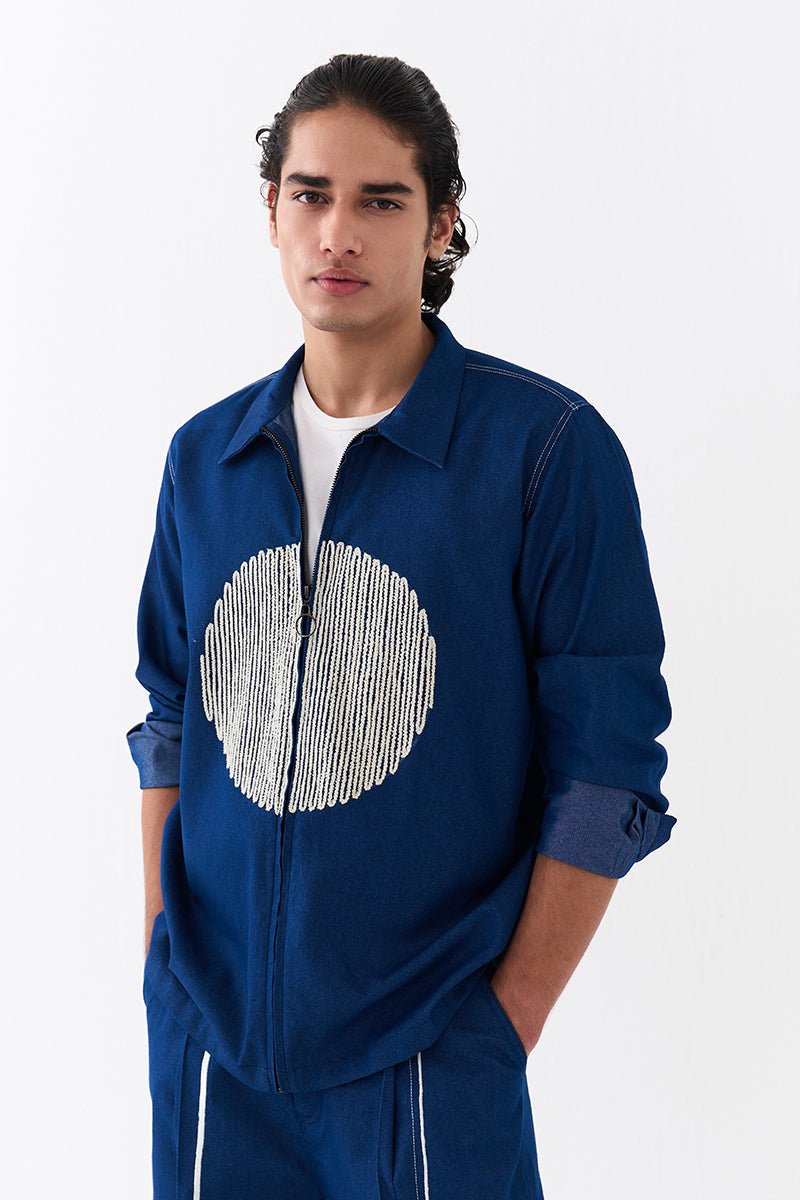 Circle Emb. Shacket - Three Clothing