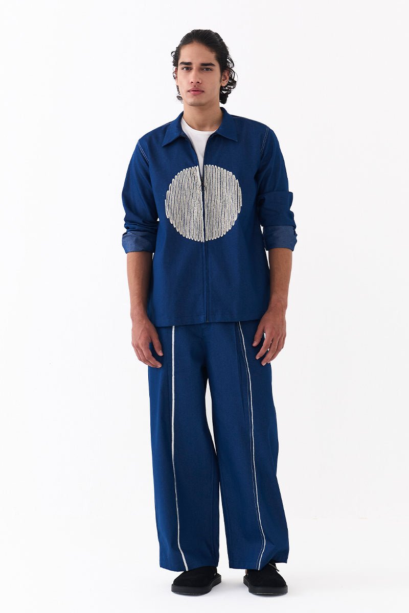 Circle Emb. Shacket - Three Clothing