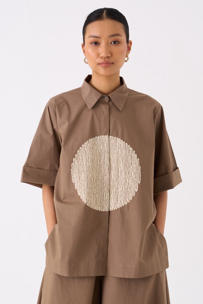 Circle Shirt Co ord Set of 2 Cedar - Three