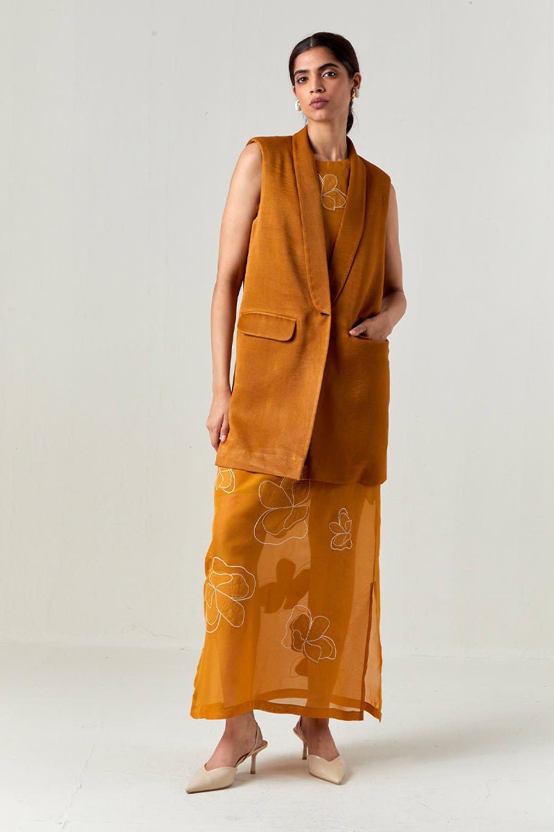 Collared Waist Coat Co - Ord - Three Clothing