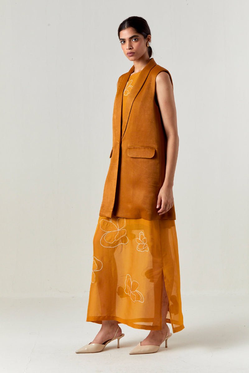 Collared Waist Coat Co - Ord - Three Clothing
