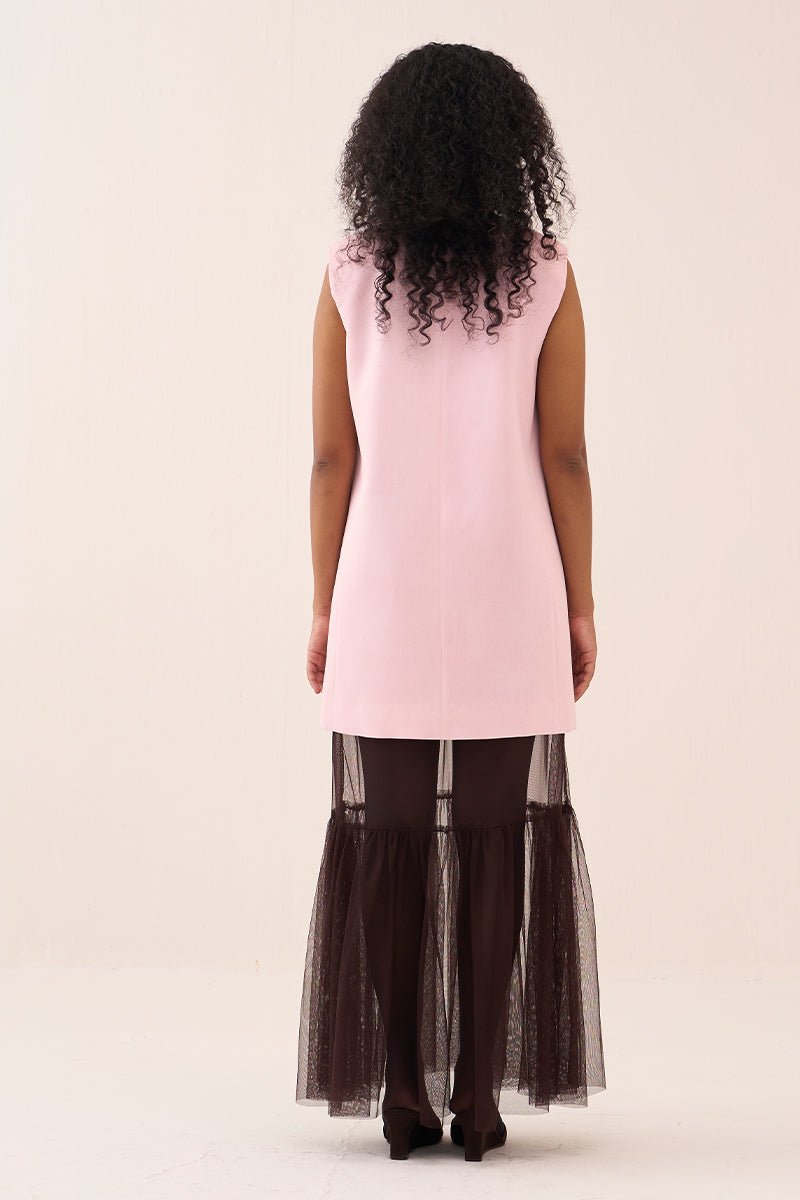 Collared Waistcoat Co - Ord (Set Of 2) - Three Clothing