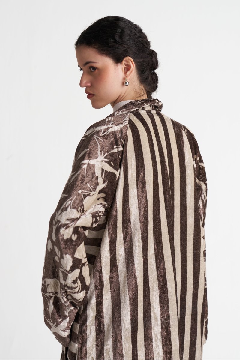 Contrast Stripe Tunic - Three Clothing