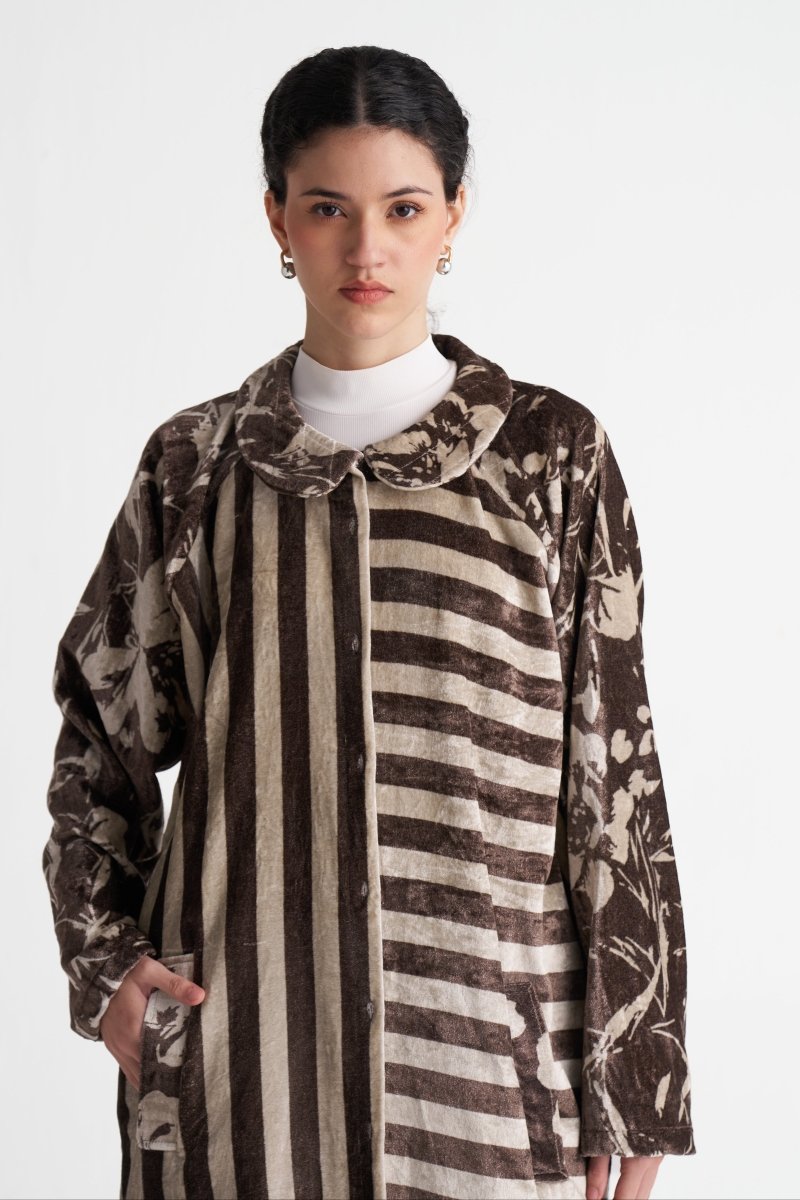 Contrast Stripe Tunic - Three Clothing