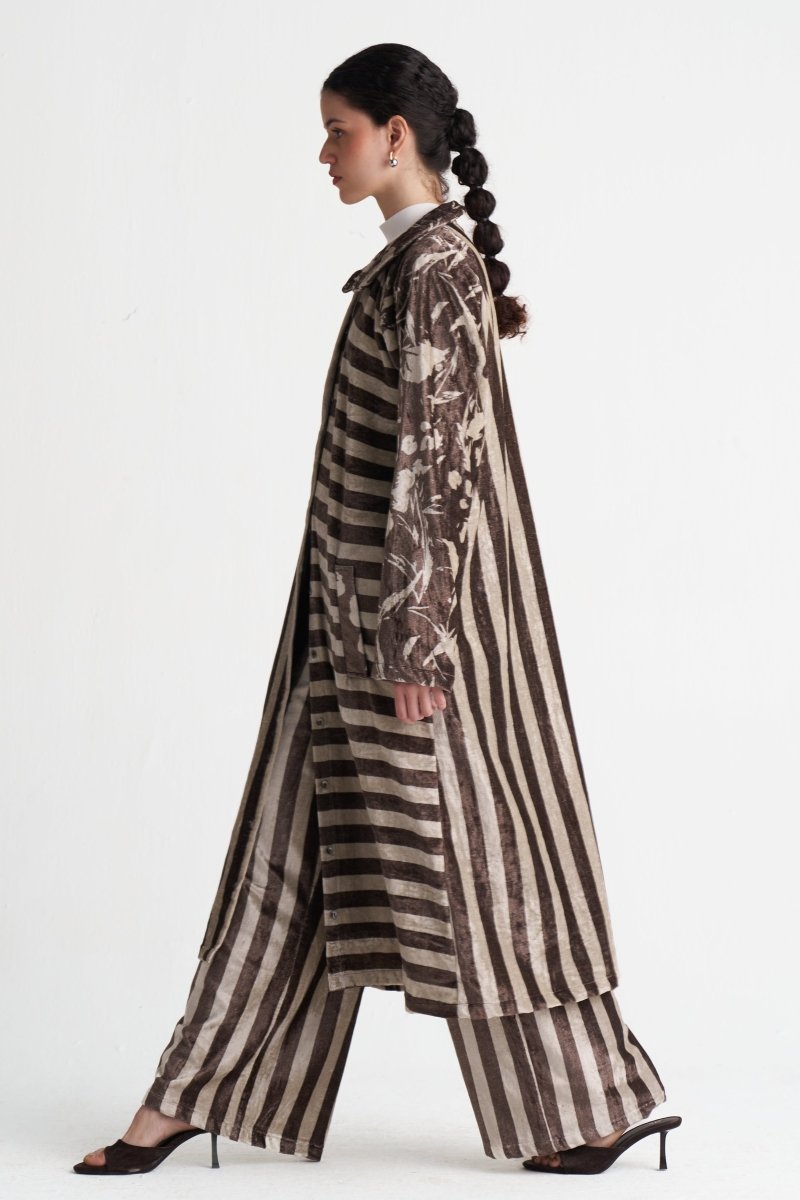 Contrast Stripe Tunic - Three Clothing
