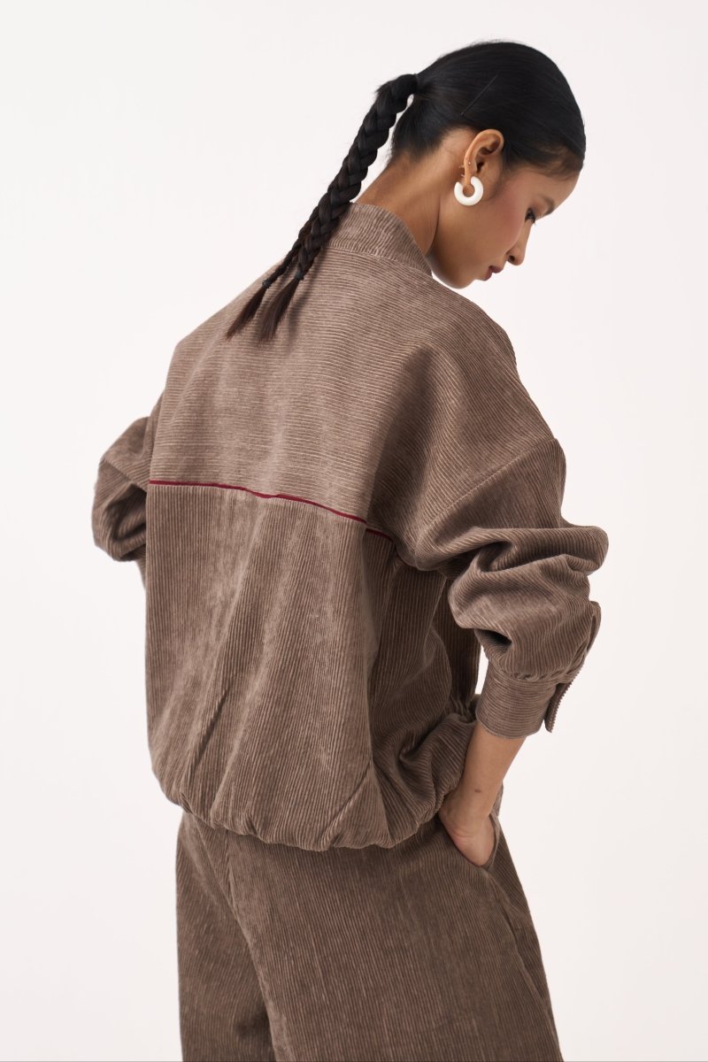 Corduroy Drawstring Top - Three Clothing