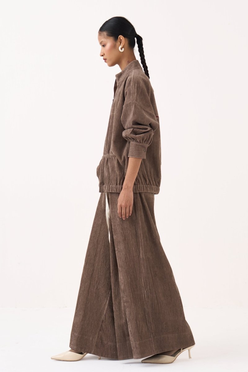 Corduroy Drawstring Top - Three Clothing