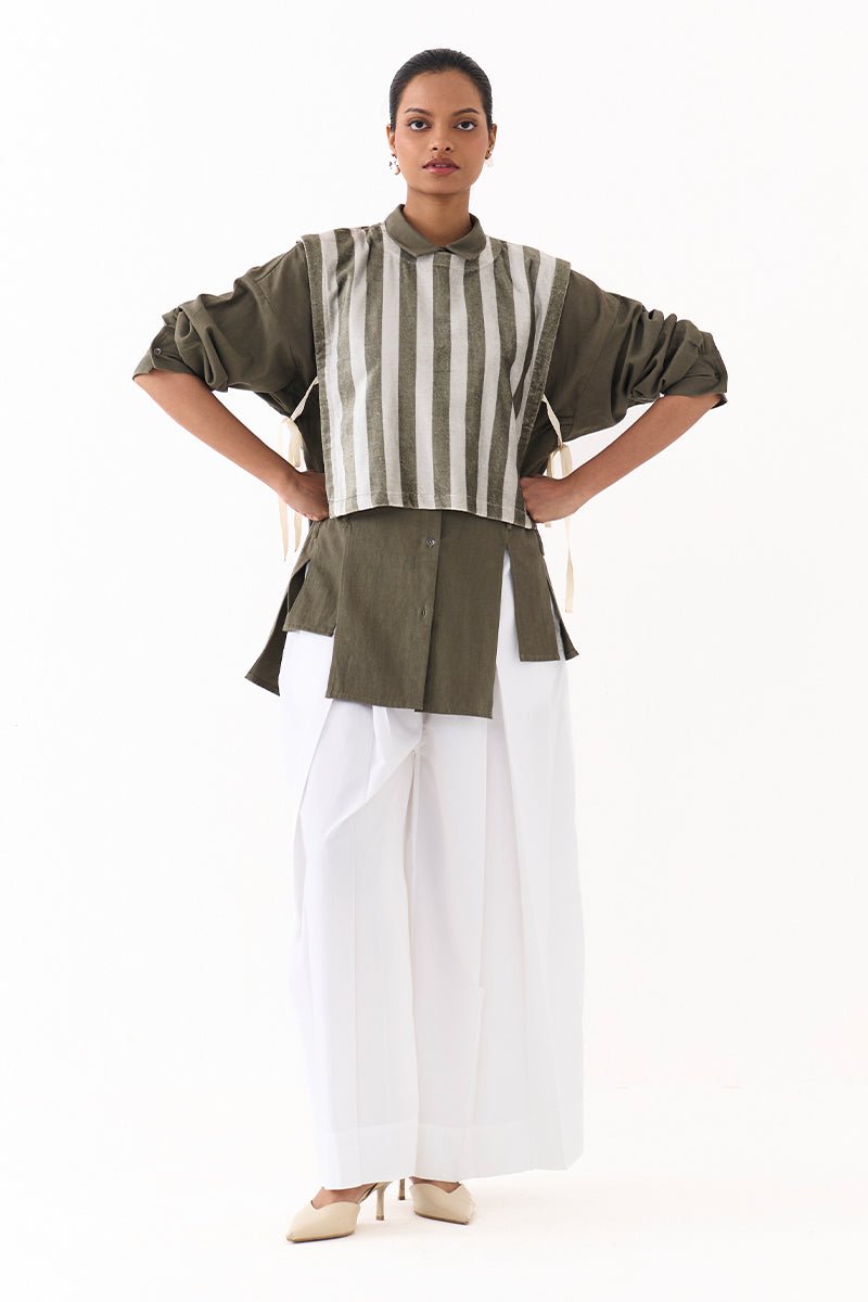 Crop Overlay Co - Ord (Set of 3) - Three Clothing