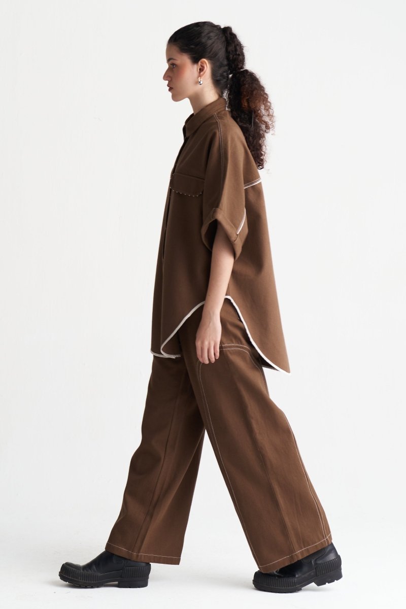 Denim U-Hem Shirt - Three Clothing