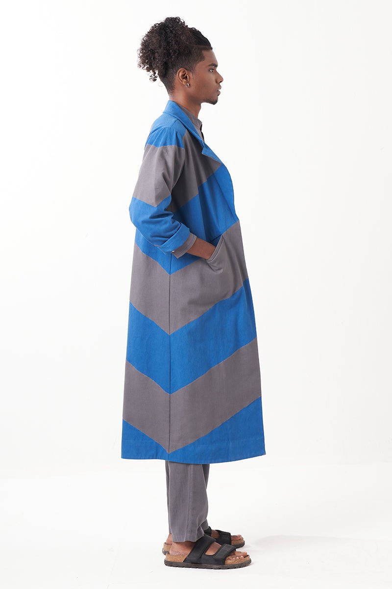 Diagonal Panel Jacket - Three Clothing