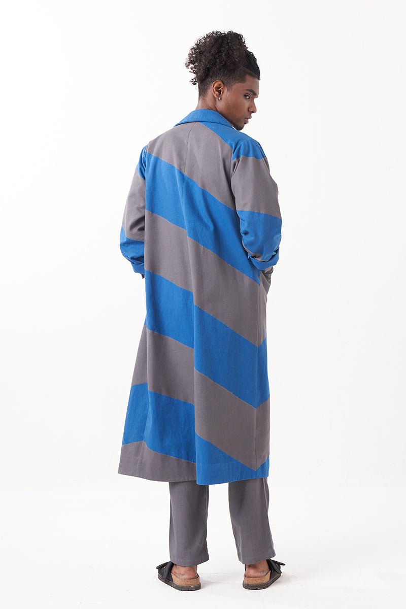 Diagonal Panel Jacket - Three Clothing