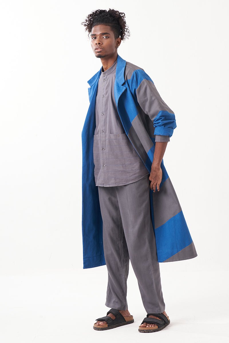 Diagonal Panel Jacket - Three Clothing