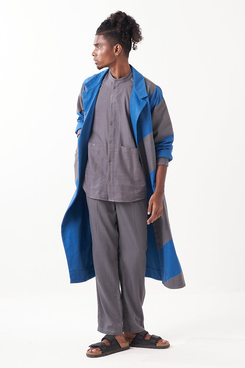 Diagonal Panel Jacket - Three Clothing