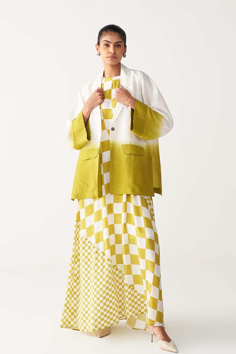 Dip Dye Jacket Co - Ord (Dress Included) - Three Clothing