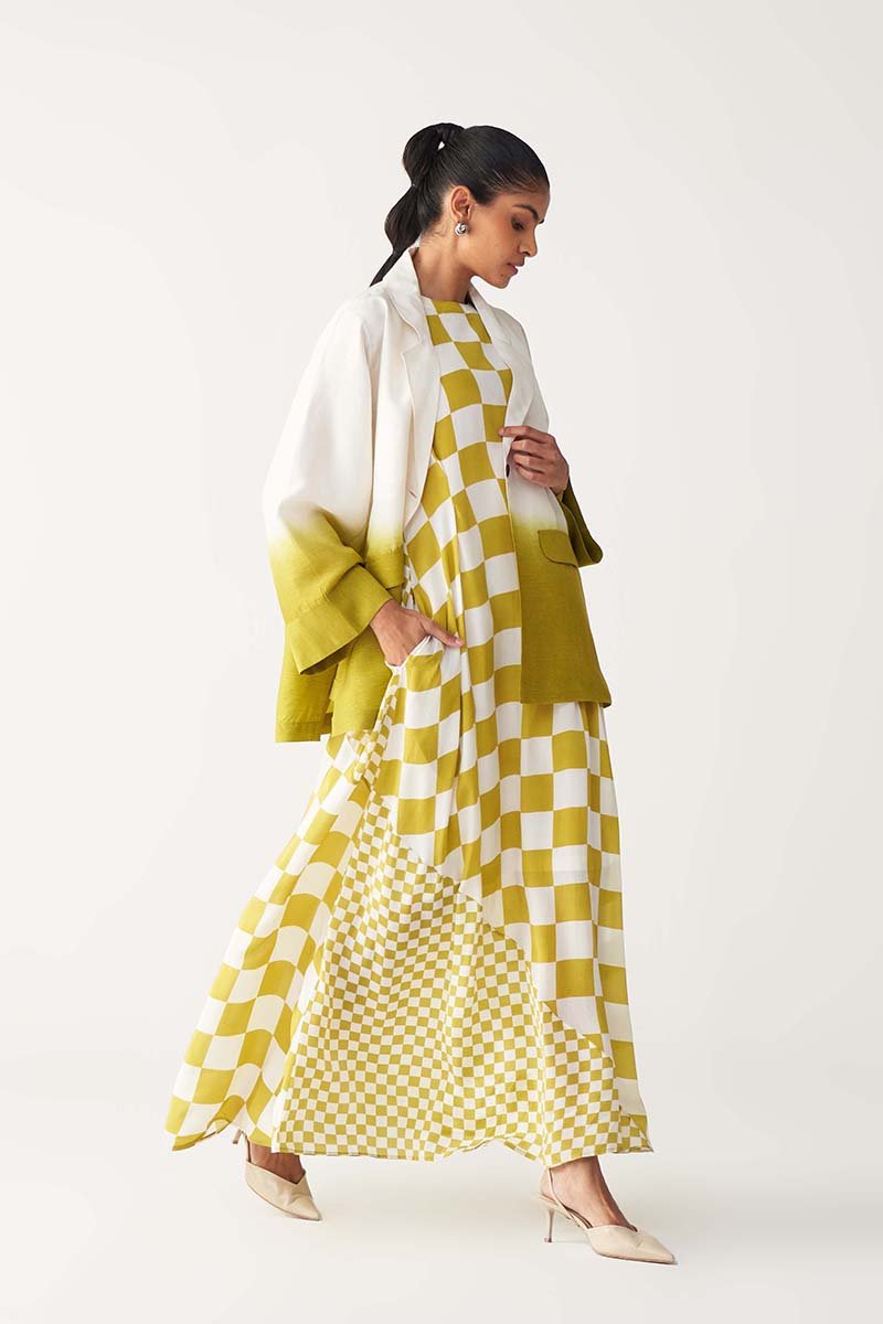 Dip Dye Jacket Co - Ord (Dress Included) - Three Clothing