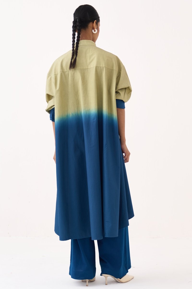 Dip - Dye Side Button Tunic - Three Clothing