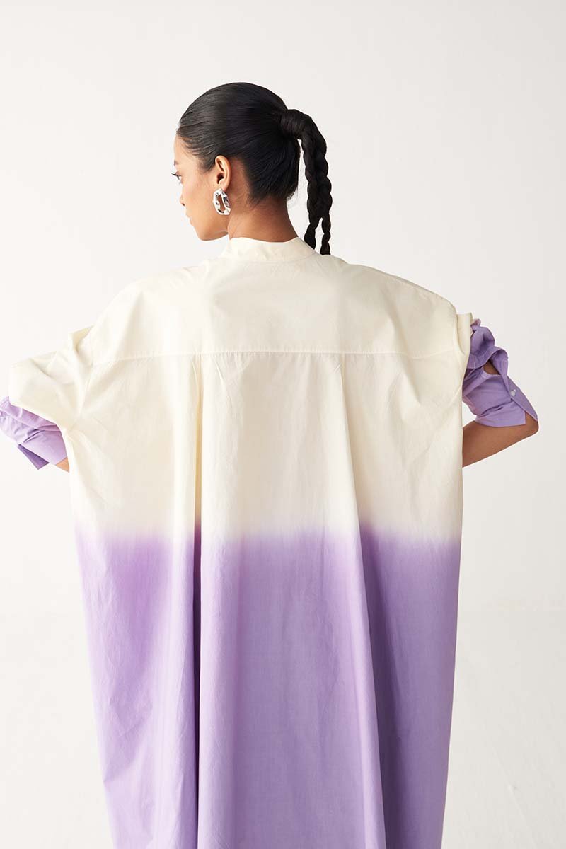 Dip Dye Side Button Tunic Co - Ord - Three Clothing