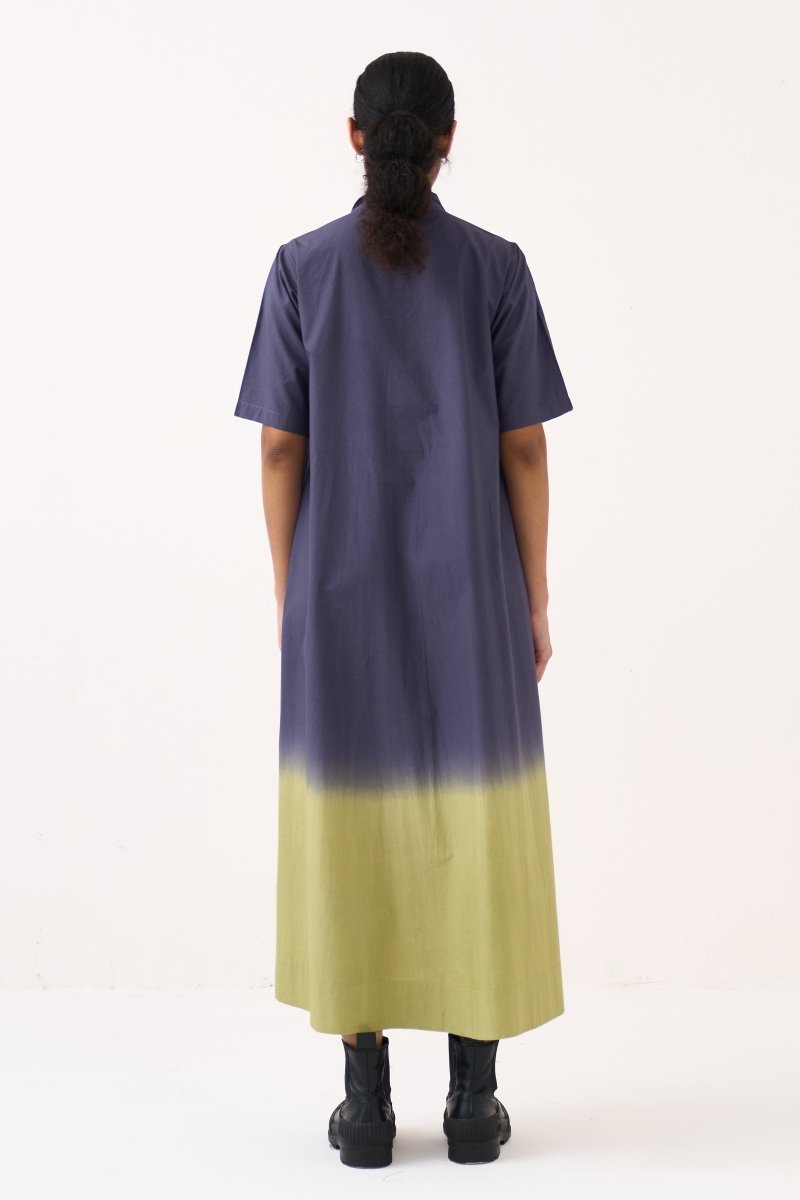 Dip-Dye Turtle Neck Dress - Three Clothing