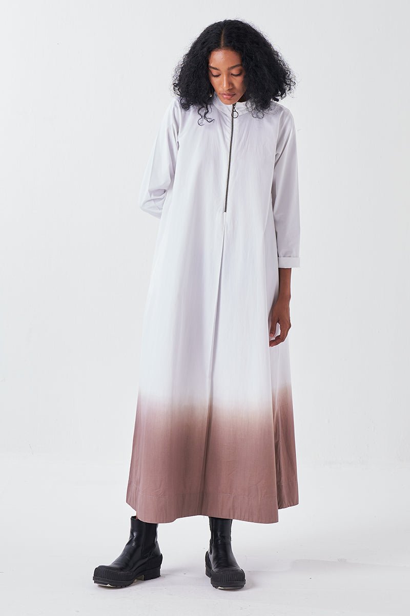 Dip Dye Turtule Neck Dress - Three Clothing