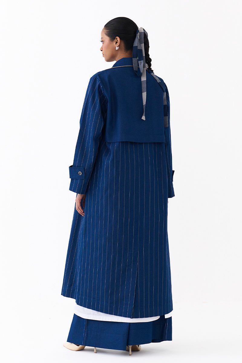 Double Breasted Trench Overlay - Three Clothing