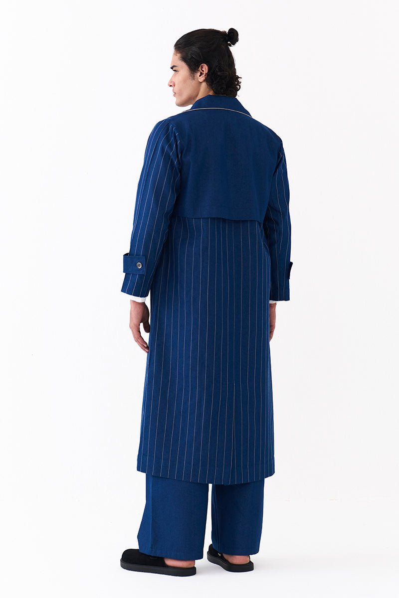 Double Breasted Trench Overlay Co - Ord (Set Of 3) - Three Clothing