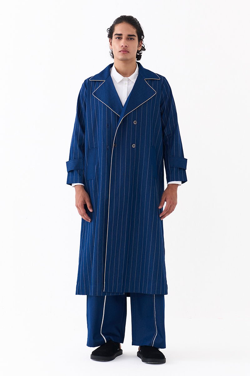 Double Breasted Trench Overlay Co - Ord (Set Of 3) - Three Clothing