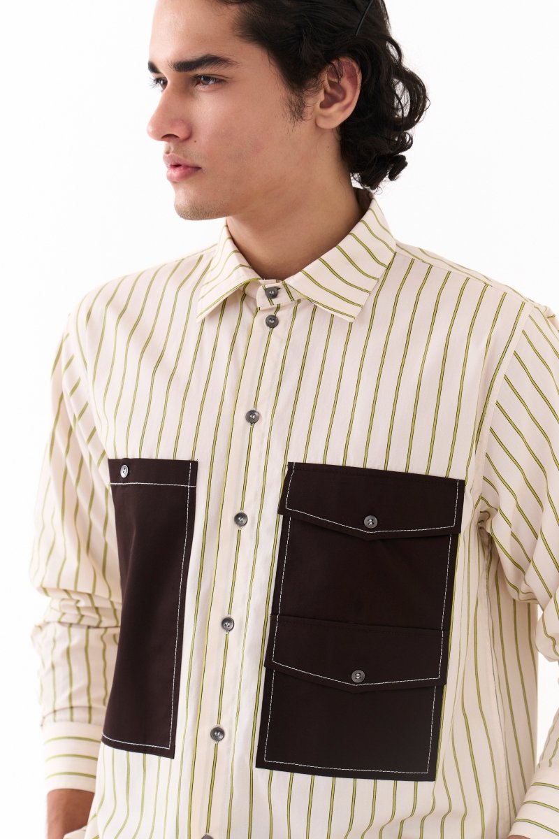 Double Patch Pocket Shirt - Three Clothing