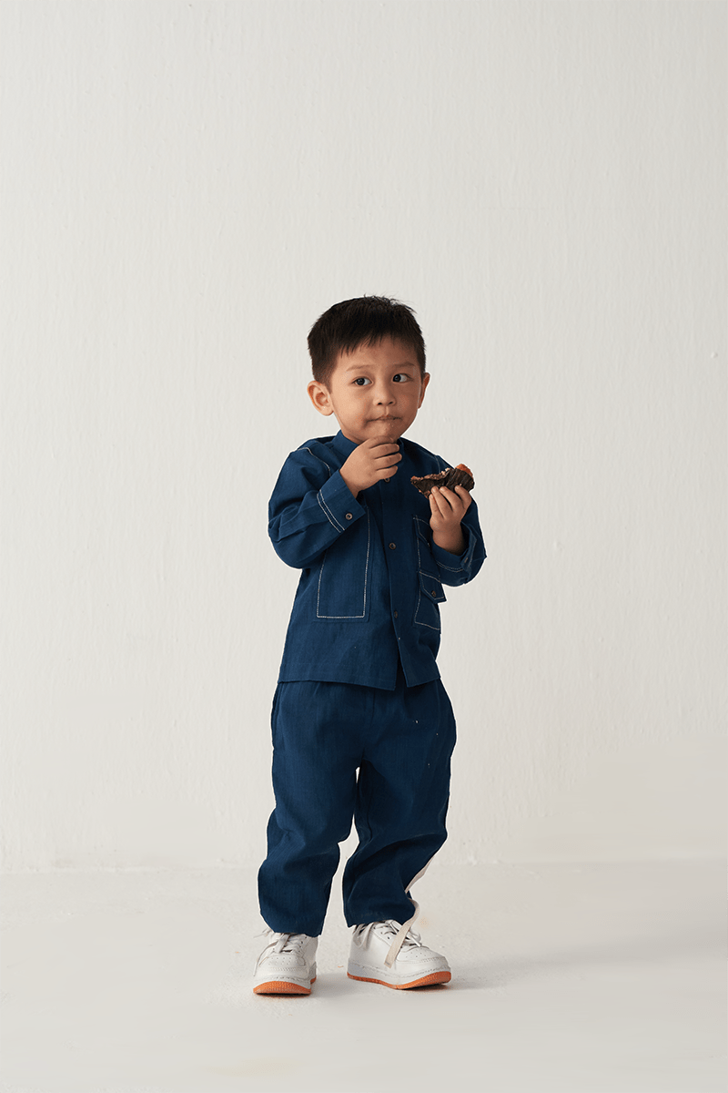 Double Patch Pocket Shirt Co - Ord - Three Clothing