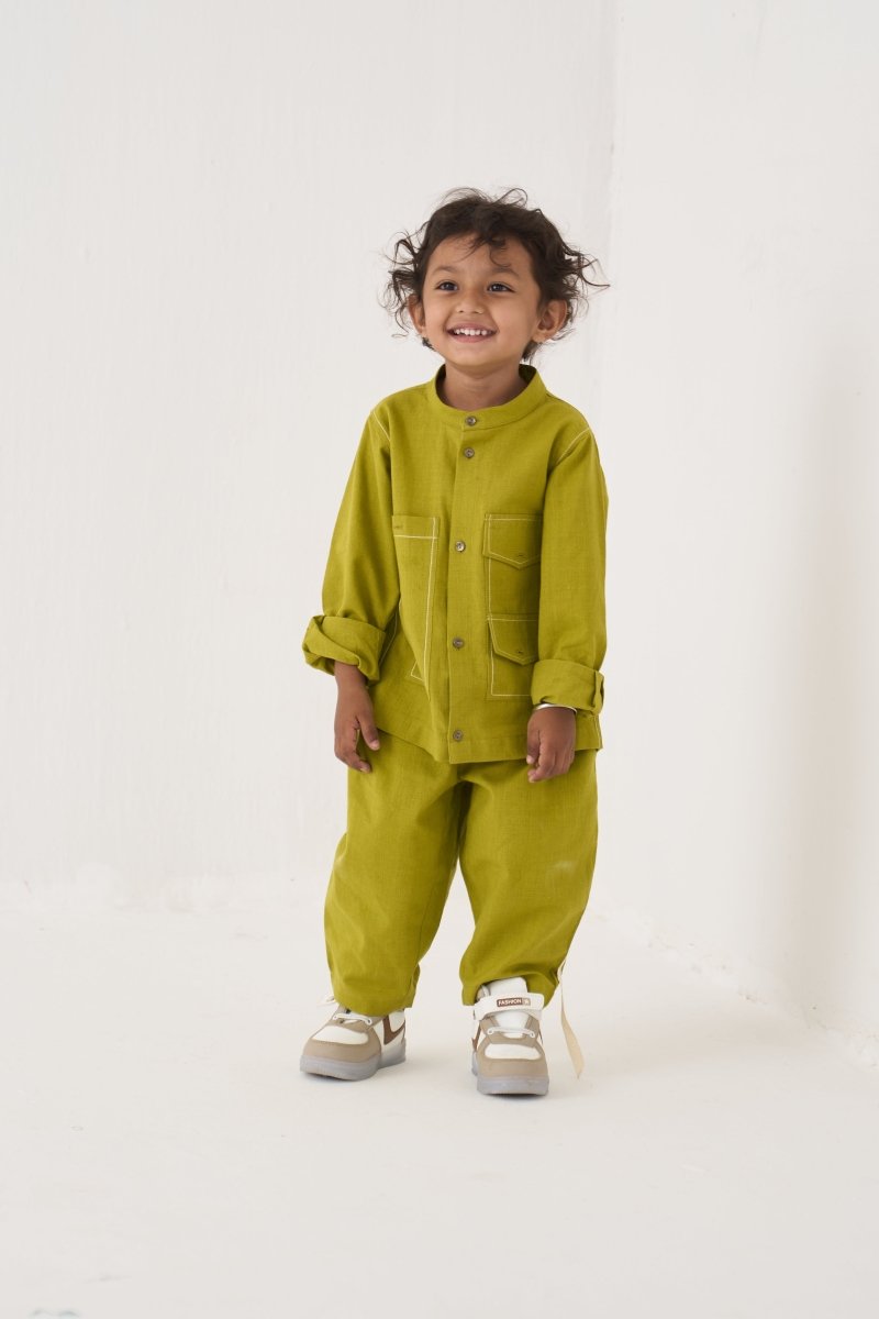 Double Patch Pocket Shirt Co - ord - Three Clothing