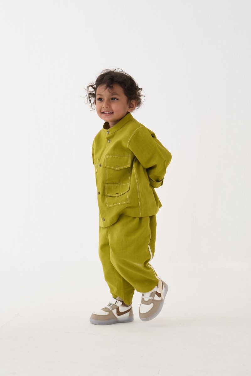 Double Patch Pocket Shirt Co - ord - Three Clothing