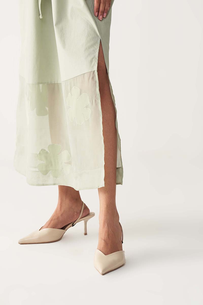 Drawstring Panel Dress - Three Clothing