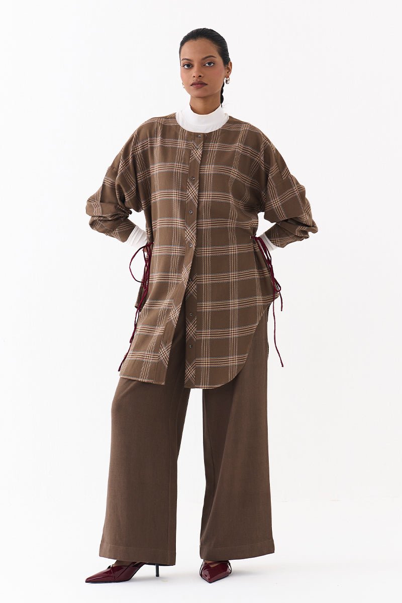 Drawstring Shirt Co - Ord (Set of 2) - Three Clothing