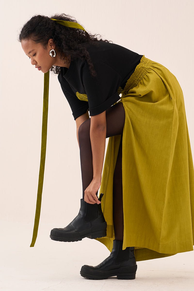 Elasticated Skirt - Three Clothing