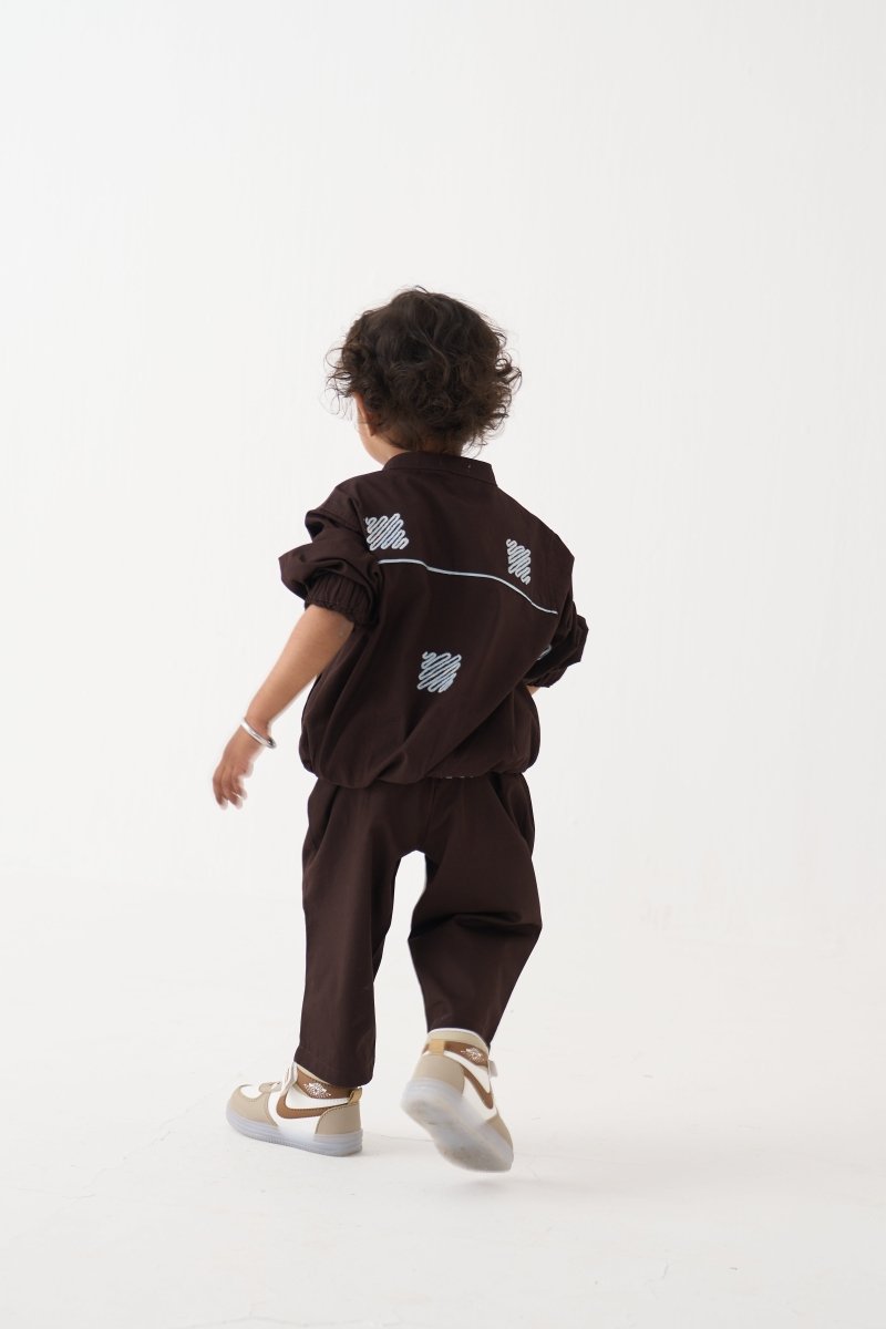 Emb. Bomber Jacket Co - Ord (Set Of 2) - Three Clothing